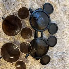 ディズニーリゾート ミッキー サングラス ブラックフレーム