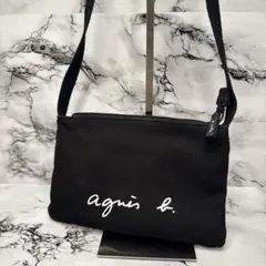 (美品)大人気、アニエスべイ、ショルダーバッグ、人気デザイン、センターロゴ、高級