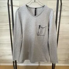 wjk 長袖　ロンT カットソー　Vネック【size M】