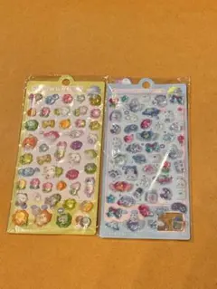 限定セット新品！ボンボンドロップシール　ぷくぷくシール　　かわいいうさぎ&ねこ