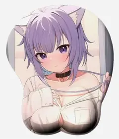 신품 미개봉 ホロライブ 猫又おかゆ おっぱいマウスパッド 22×26cm