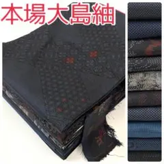 TAMA屋】全て正絹 全て本場大島紬 泥大島紬 まとめ売り10点TM2536