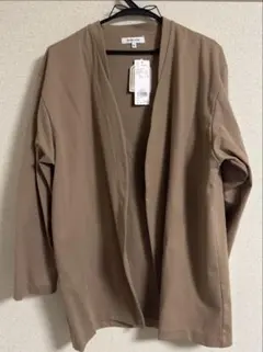 【新品】GLOBAL WORK ベージュカーディガン　七分袖　XL