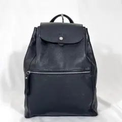 美品 ロンシャン リュック フラップ レザー お洒落 エレガント ブラック