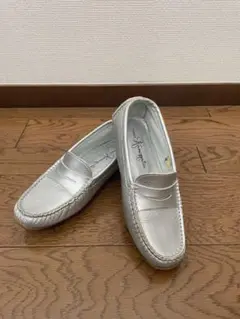 シルバー 革靴