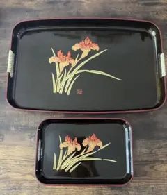 盆 2枚セット 彫り模様入り - メルカリ