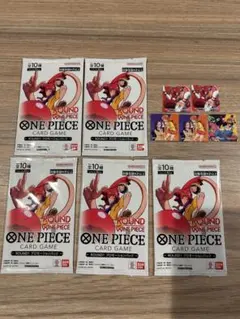 ワンピースカード ROUND1 プロモーションパック 5パック ステッカー10