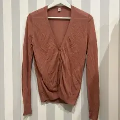 ユニクロ Vネック カーディガン L