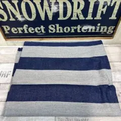 ボーダー　微起毛デニム風生地　Ｋ６１　コットン100％ 微起毛生地　薄手