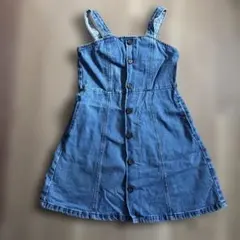 GU デニムジャンバースカート