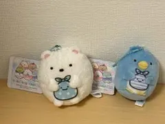 【新品タグ付き】すみっコぐらし しろくま マスコットキーチェーン 約8cm 水色