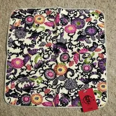 沖縄　ＢＩＮＹＡ　紅や　紅型柄　ハンドタオル