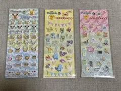 ポケモン　プチプチシール３　３枚セット