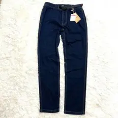 新品　グラミチ　パンス　デニム　インディゴ　濃紺　M　ブルー　ステッチ