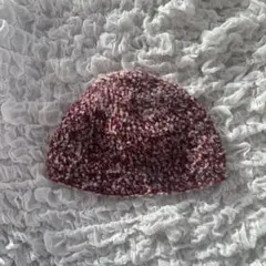 ビーニー　ニット帽　ハンドメイド　手編み帽子　かぎ編み　編み物　帽子