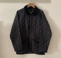 Barbour ブラック キルティングジャケット XS