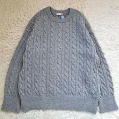 定価3.6万 エブリデイアイライク カシミヤ混 オーバーサイズ ケーブルニット