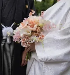 造花ブーケ 和装 ドレス