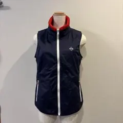 レディース ゴルフ リバーシブルベスト ネイビー