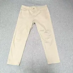 【UNIQLO】ウルトラストレッチ カラージーンズ - ベージュ - XL