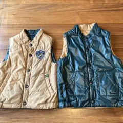 ミキハウス　ベスト　ベージュ　100