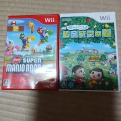 【お得】Newスーパーマリオブラザーズ　街へいこうよどうぶつの森　wii