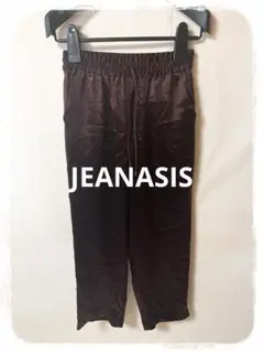 ☘️P1☘JEANASIS ラスターサテンストレートパンツ F