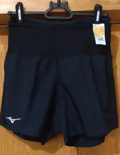 Mizuno 360度ポケット付きランニングショートパンツ ブラック