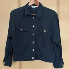 最終価格mixing ダークネイビー コーデュロイジャケット サイズＬ　金ボタン