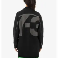 Y-3 ブラック ジップアップカーディガン Y-3 「Y-3」 カーディガン - ブラック×ブラック メンズ