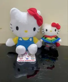 ハローキティぬいぐるみマスコット 2個セット 2020年タグ付きレインボー