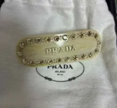 PRADA ピンクストーン ヘアピン - メルカリ