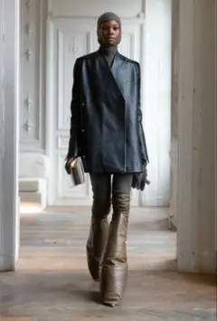新品稀少モデル FW24/25 リックオウエンス レザー オフィサー 