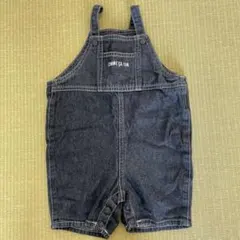 COMME CA ISM デニム オーバーオール ロンパース80のサムネイル