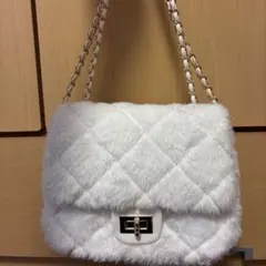 GRL ファーキルティングチェーンショルダーバッグのサムネイル