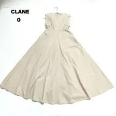美品⭐︎CLANE SQUARE SLEEVE ONE PIECE マキシ フレアのサムネイル