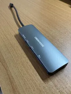 GREEN HOUSE USBハブ GH-MHC6A-SV 本体　動作確認済みのサムネイル