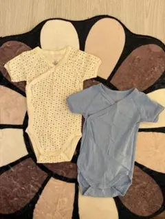 プチバトー　ベビー肌着　2枚セット　6m