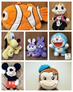 キャラクターぬいぐるみセット　9個