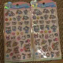 2枚セット　エンジェルブルー うるちゅるポップシール ナカムラくん うるちゅる