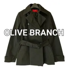 OLIVE BRANCH ダブルブレスト ピーコート ショート丈 トレンチコート