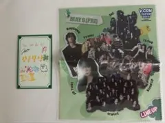 kcon GALAXY INI　サインカード　メガネ拭き