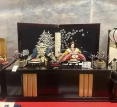 郡上本染 創作オリジナル 雛人形 親王飾り一式藍染・刺繍 高級雛人形 未使用