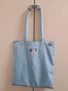 ミッキーマウス 水色トートバッグ