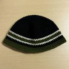 クラッシャーハット クロシェハット バケットハット 帽子 ニット帽 編み物