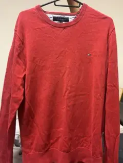 TOMMY HILFIGER レッド セーター M