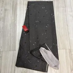 着物 犬猫柄 黒