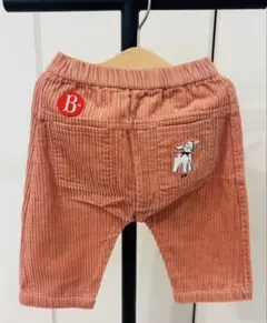 韓国ベビー服　コーデュロイ ボトムス コーラルピンク 85cm 新品美品タグ付き