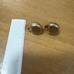 ゴールド　イヤリング　丸　美品