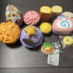 超絶品ロールケーキスクイーズ×3 どら焼きスクイーズ×3 即納！超絶品ロールケーキスクイーズ squishy 当社オリジナル商品